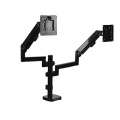 Montagem ajustável personalizada Dual Alumunum Monitor Arm Stand com PC